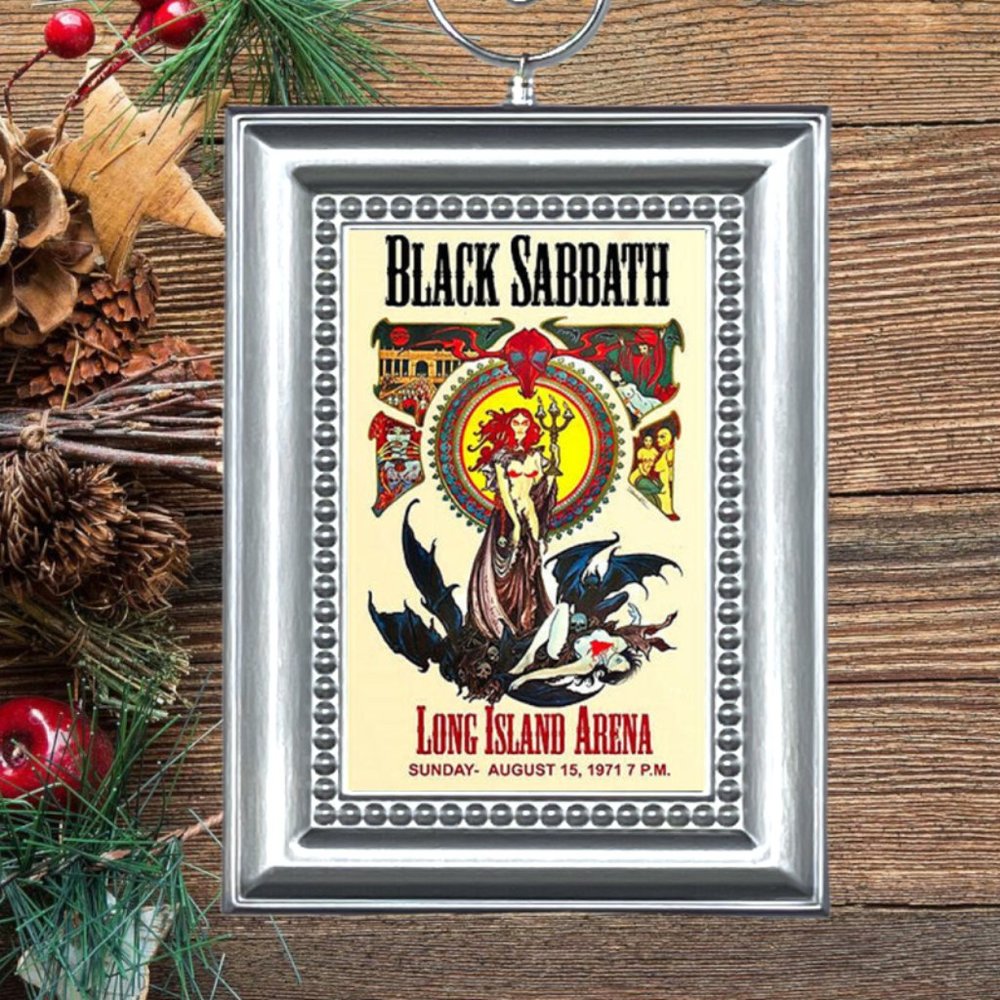 Black Sabbath Ozzy Osbourne Rock‎ Band Music Memorabilia Christmas Tree Ornament